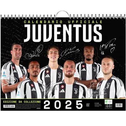 Calendario Orizzontale Juventus 2025 - Edizione da Collezione - cm 44x33 - Prodotto Ufficiale