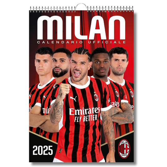 Calendrier vertical Milan 2025 - 29x42 cm - Produit Officiel 