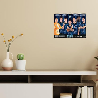 Calendario Orizzontale Inter 2026 - Edizione da Collezione - cm 44x33 - Prodotto Ufficiale