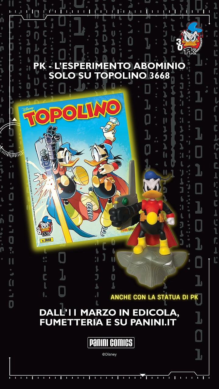 [Preordine] Topolino 3668 Con Statua di PK Paperinik Anniversario dei 30 anni di Pikappa PK30