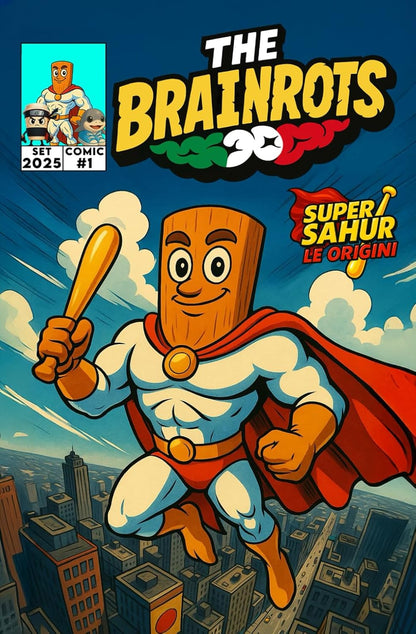 Fumetto in Italiano "The Brainrots" il Comics con i personaggi di Italian Brainrot