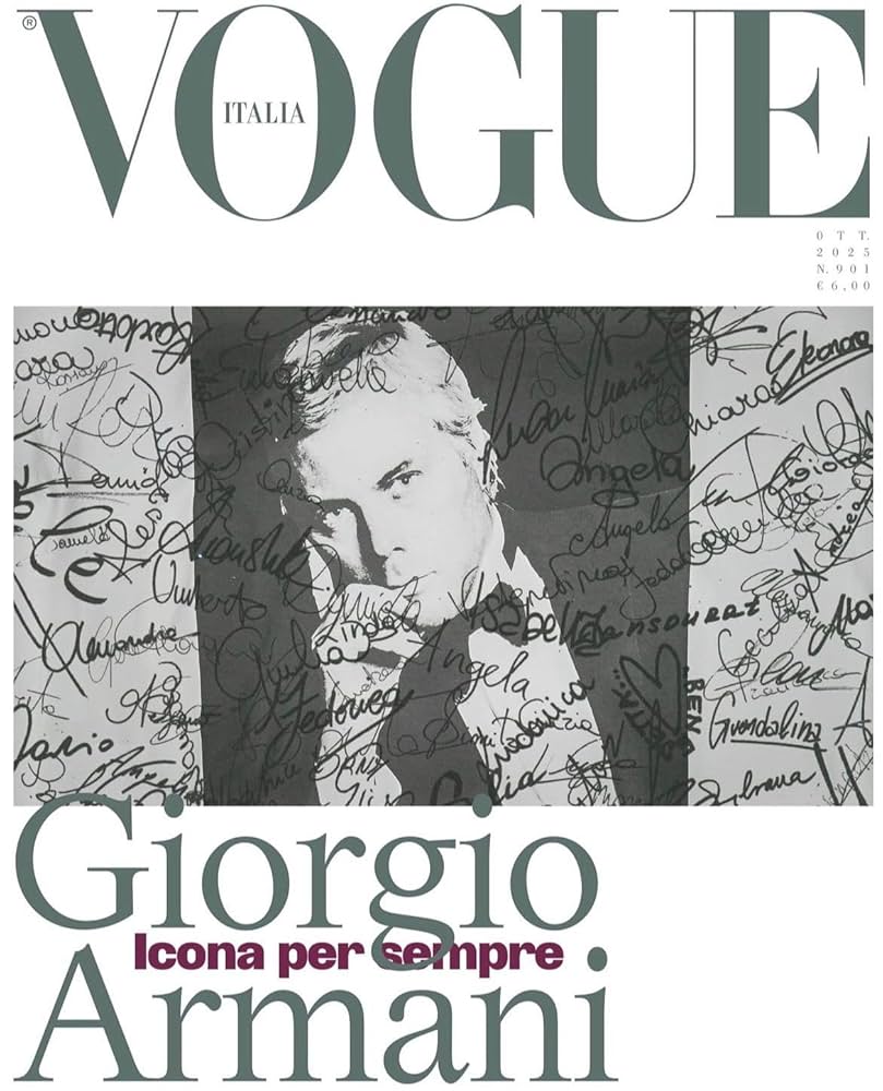Lot de 6 couvertures par VOGUE ITALIA - 6 couvertures de collection pour le 60ème anniversaire