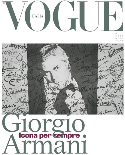 Lot de 6 couvertures par VOGUE ITALIA - 6 couvertures de collection pour le 60ème anniversaire