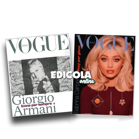 Lot de 6 couvertures par VOGUE ITALIA - 6 couvertures de collection pour le 60ème anniversaire