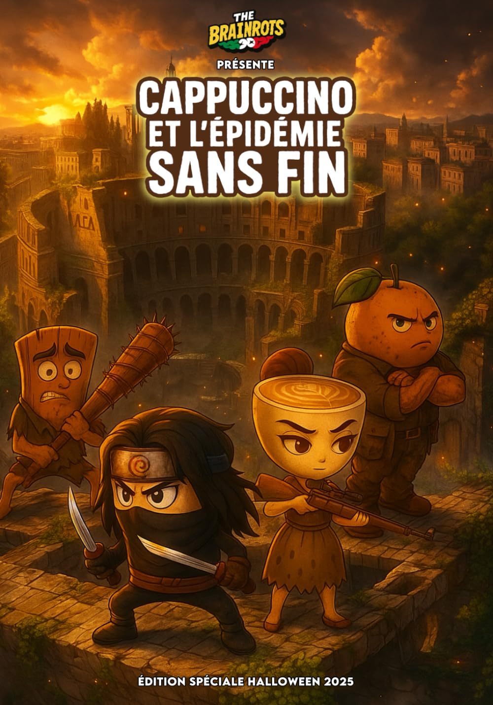 CAPPUCCINO E L'EPIDEMIA INFINITA - THE BRAINROTS COMICS BOOK : Speciale Halloween 2025: Una Storia completa in Italiano