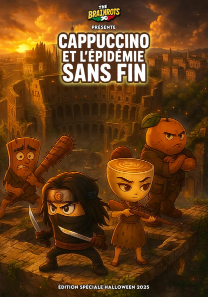 CAPPUCCINO E L'EPIDEMIA INFINITA - THE BRAINROTS COMICS BOOK : Speciale Halloween 2025: Una Storia completa in Italiano