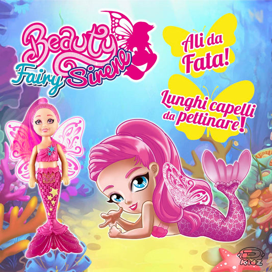 Beauty Sirene Fairy Lunghi Capelli da Pettinare Bustina a Sorpresa