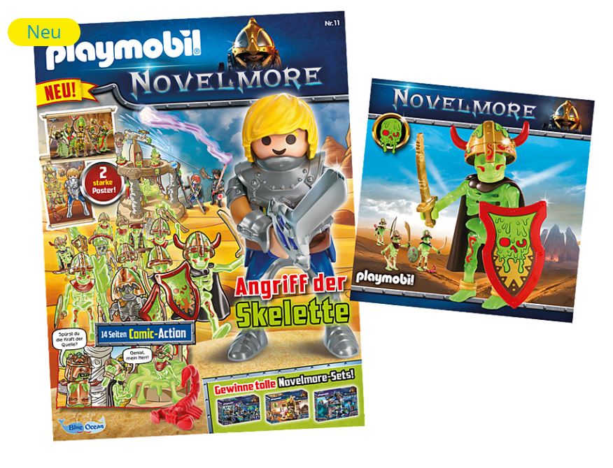 Magazine Playmobil Novelmore n. 6 del 2021  + Scheletro Gu