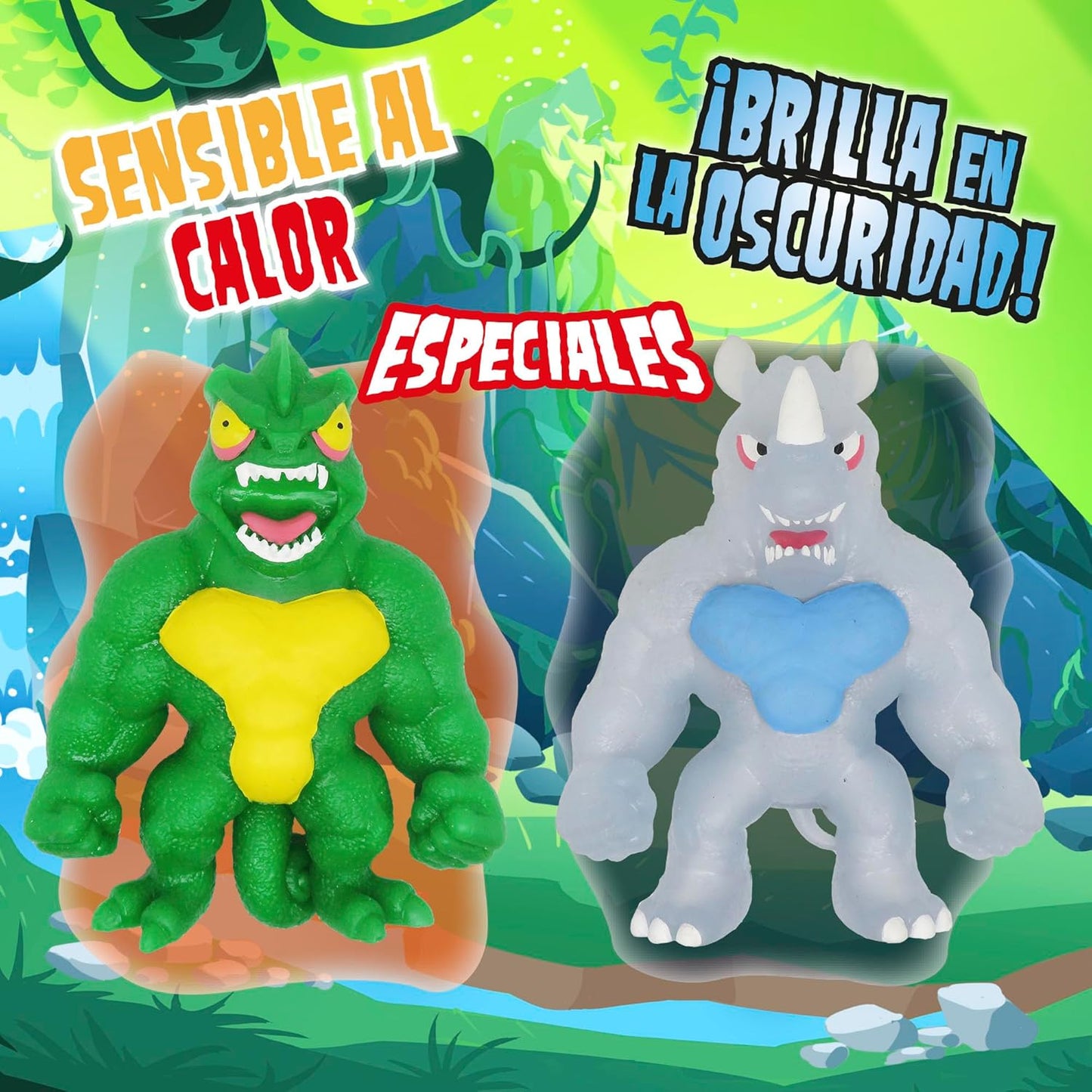 Personaggi WILD MONSTER FLEX Monsterflex Allungamostri Allungabili Blisterati