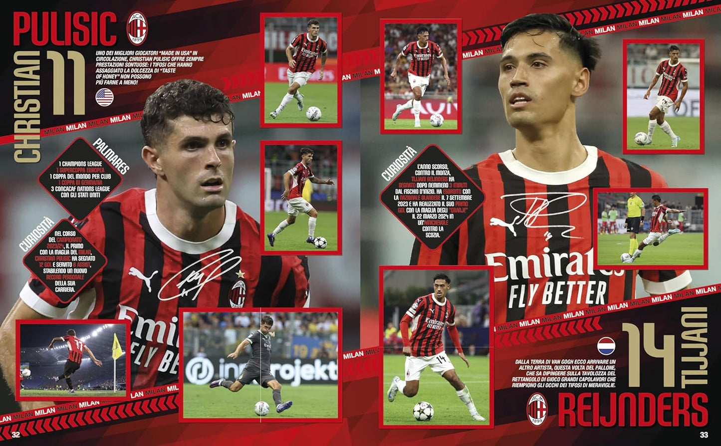 Album Vuoto + 50 bustine di Figurine Milan 2024-2025 - Prodotto Ufficiale