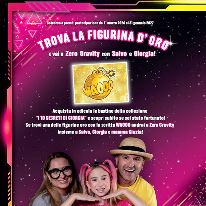Set Album e/o Bustine di Figurine i 10 Segreti di GIORGIA Sticker 2026 Waooo! Salvo e Giorgia