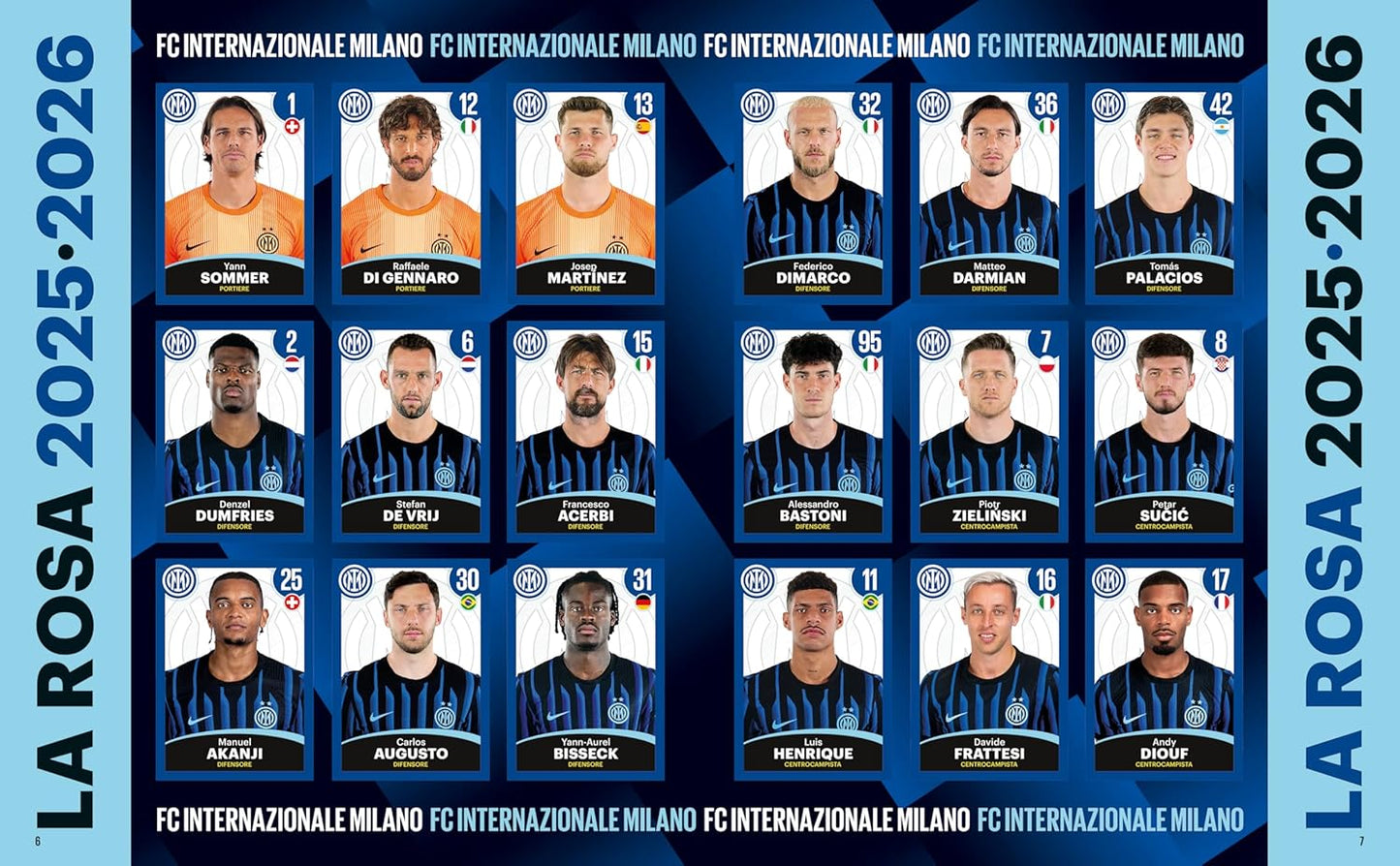 Album Vuoto + 50 bustine di Figurine Inter 2025-2026 - Prodotto Ufficiale