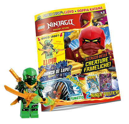 Rivista LEGO NINJAGO n.2 - LLOYD + DOPPIA KATANA