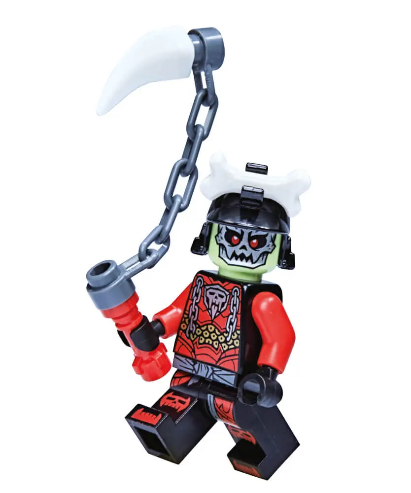 Rivista LEGO NINJAGO LEGACY n.10 con 2 GIOCHI KAI VS RE DELLE OSSA