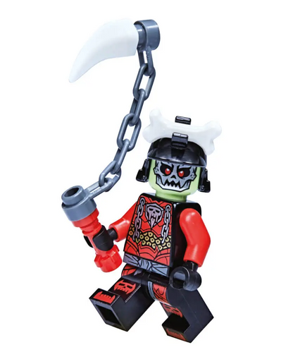 Rivista LEGO NINJAGO LEGACY n.10 con 2 GIOCHI KAI VS RE DELLE OSSA