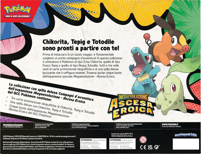 Pokémon: collezione con spilla deluxe Compagni d’avventura dell’espansione Megaevoluzione - Ascesa Eroica del GCC Pokémon