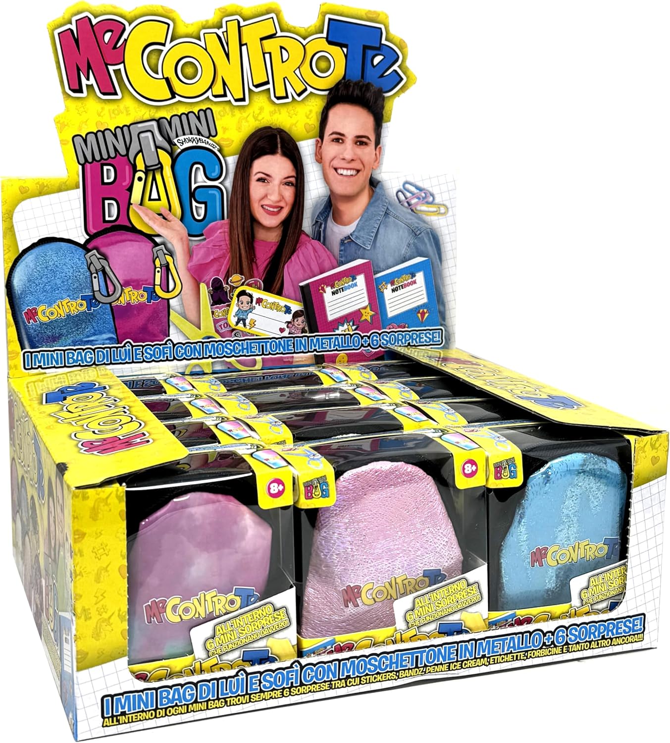 Me contro Te Mini Bag con moschettone e Sorpresa vari colori