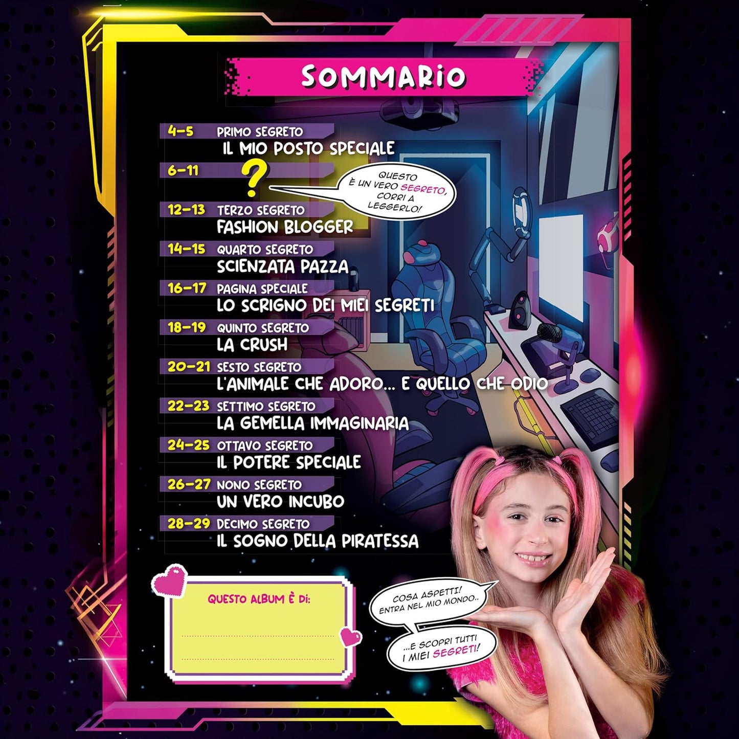 Set Album e/o Bustine di Figurine i 10 Segreti di GIORGIA Sticker 2026 Waooo! Salvo e Giorgia