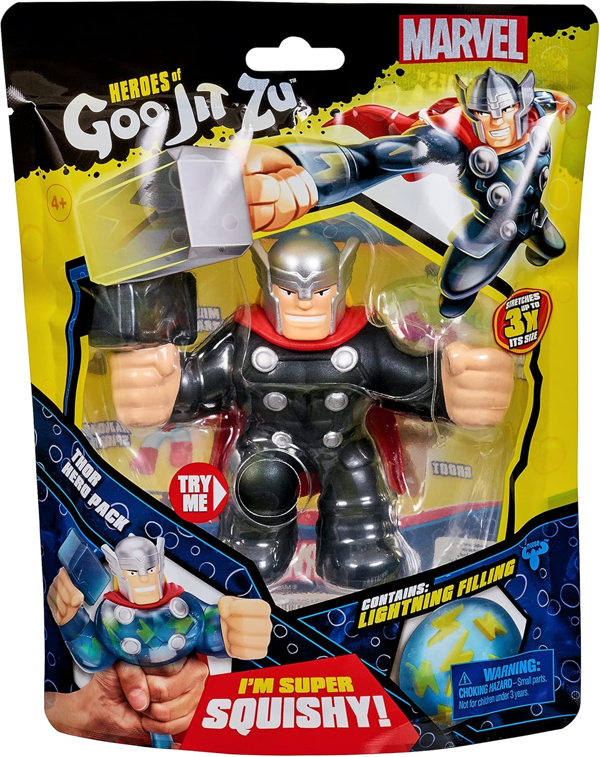 Heroes of Goo Jit Zu - Marvel Hero - Thor Action Figure Squisky
