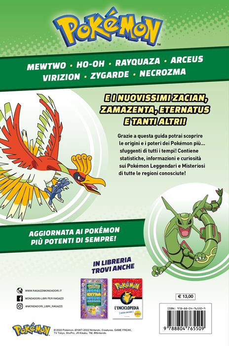 Libro La guida ufficiale ai Pokémon leggendari e misteriosi