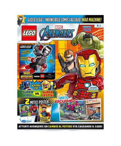 Rivista LEGO MARVEL AVENGERS n.1 + WAR MACHINE