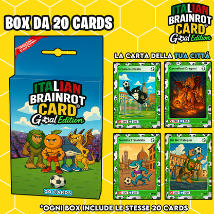 Box da 20 Cards - Italian Brainrot Card "Goal Editon" 2025/26