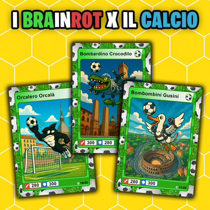 Box da 20 Cards - Italian Brainrot Card "Goal Editon" 2025/26