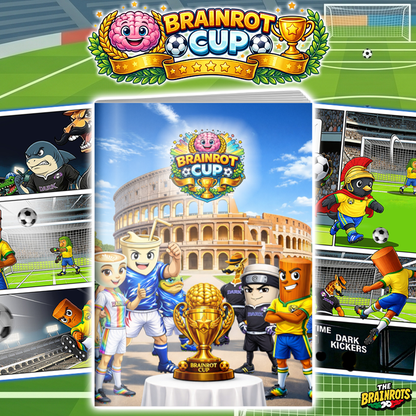 The Brainrots presenta "BRAINROT CUP" [Edizione Completa + extra] (Formato Maxi)