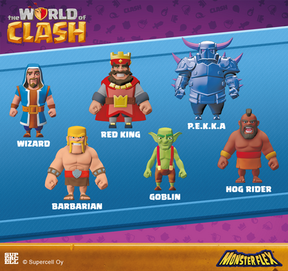 Monsterflex Personaggi allungabili di Clash of Clans World Royale Supercel 2026
