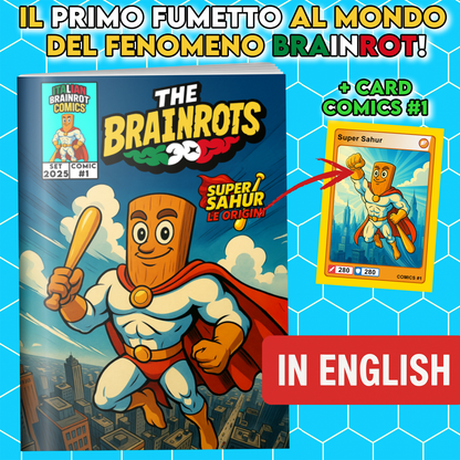 Fumetto THE BRAINROTS - n. 1 (Settembre 2025) - by Italian Brainrot Comics [Card Super Sahur]]