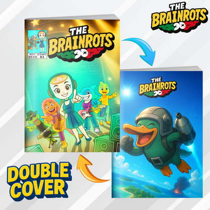 Fumetto THE BRAINROTS - n. 3 (Novembre 2025) - Nasce la prima Rock Band del Brainrot