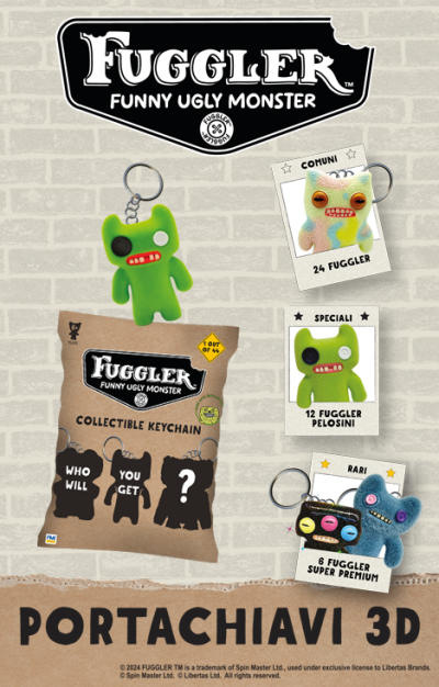 Bustina a Sorpresa di Portachiave 3D - FUGGLER ( Funny Ugly Monster) 2025