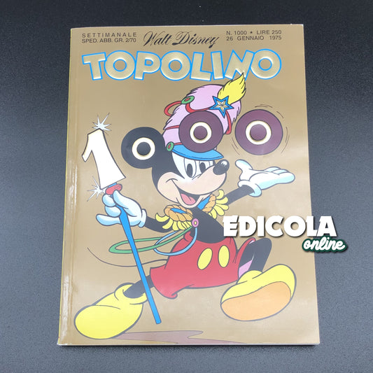 Bande dessinée MICKEY MOUSE n. 3000 variantes de collection Gold Gold Cover Rare Cover