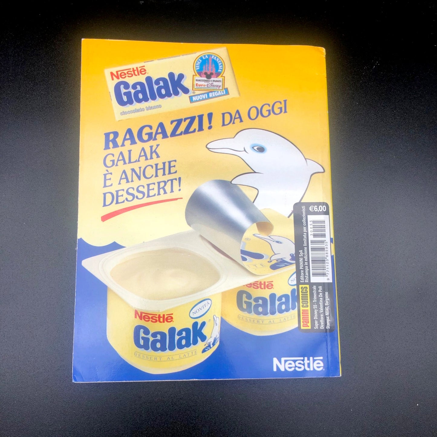 Bande dessinée MICKEY MOUSE n. 2000 Variante de collection Gold Gold Cover Rare Cover