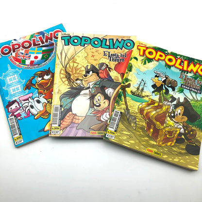 Fumetto TOPOLINO n. 3094 + 3095 + 3096  (con storia parodia Dylan Top Dog + L'Isola del Tesoro)