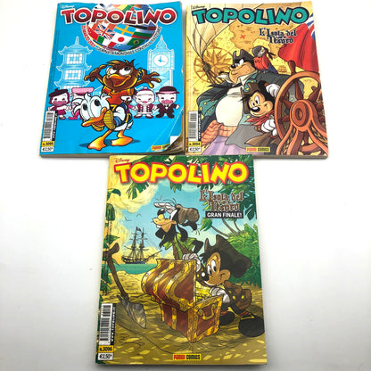 Fumetto TOPOLINO n. 3094 + 3095 + 3096  (con storia parodia Dylan Top Dog + L'Isola del Tesoro)