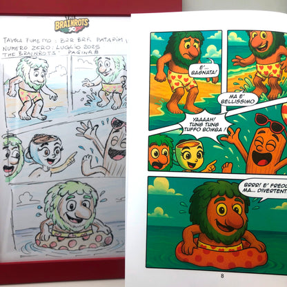 Tavola Originale del Fumetto "THE BRAINROT" n. 0 pag. 8 (zero pagina 8) Firmata