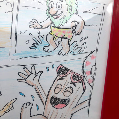 Tavola Originale del Fumetto "THE BRAINROT" n. 0 pag. 8 (zero pagina 8) Firmata