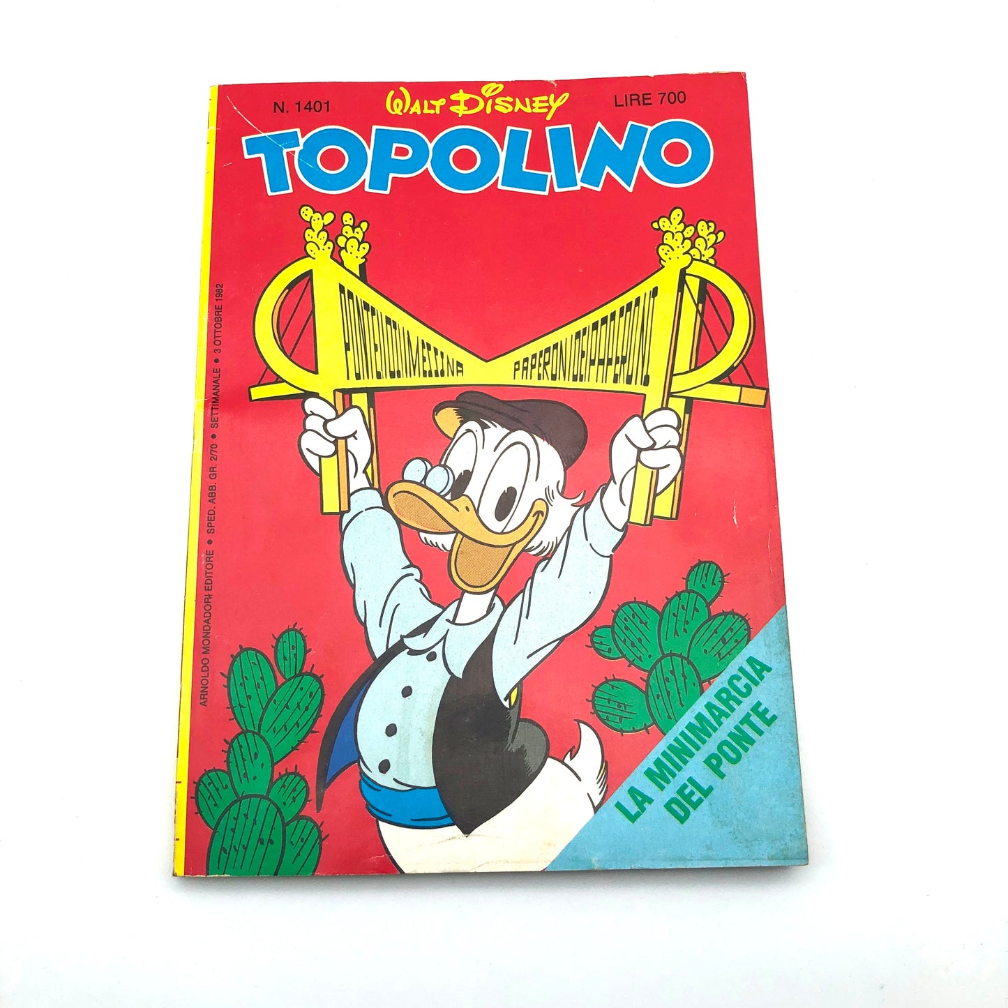 Post-bande dessinée Mickey Mouse Salvini Livret d'occasion 1401 Pont de Messine original