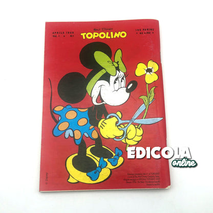 Mickey Mouse hat die Comic-Nummer n gepinnt. 1 Sammler-Nachdruck, 60 Lire, Vintage, selten