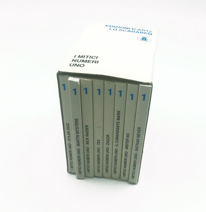 Lot 8 Mignon Comics Lo Scarabeo numbers n. 1 DYLAN DOG NATHAN NEVER ZAGOR TEX 