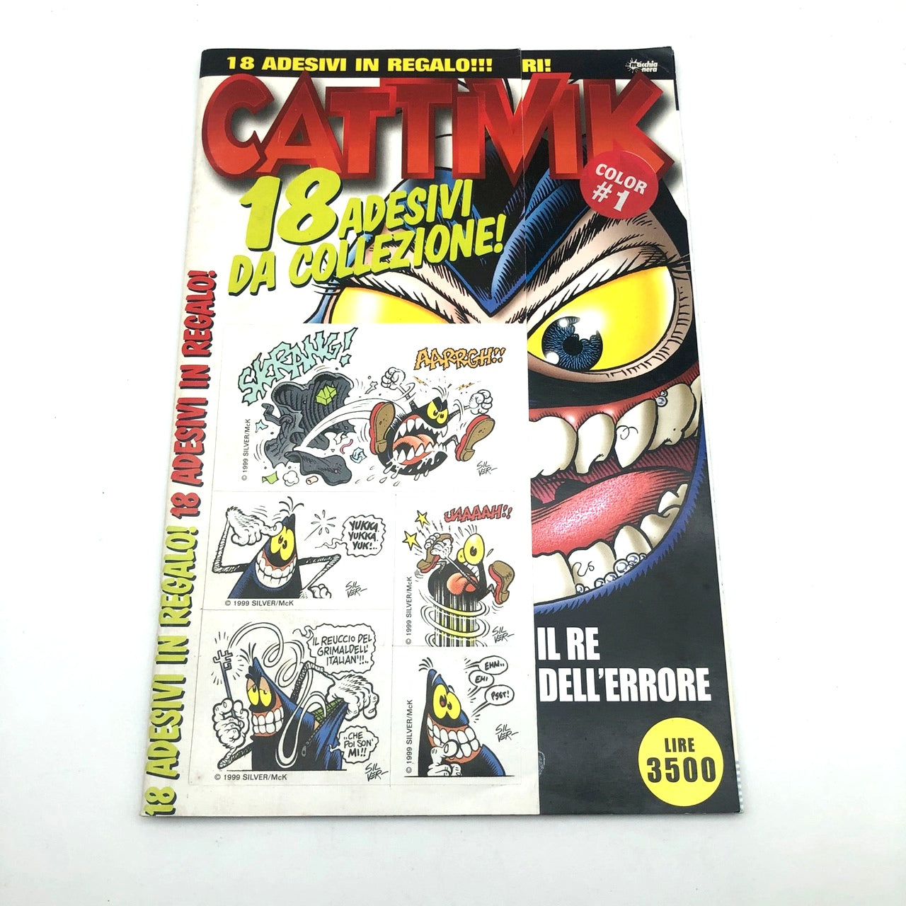 CATTIVIK Silver Color #1 - Completi di 18 Adesivi - Il Re dell'errore