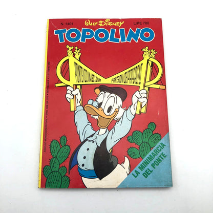 Post-bande dessinée Mickey Mouse Salvini Livret d'occasion 1401 Pont de Messine original