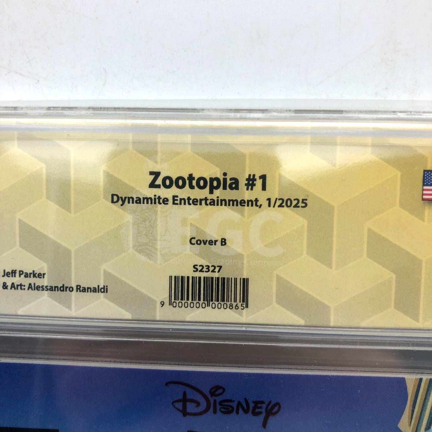 Fumetti Gradati EGC : ZOOTOPIA #1 - Autografato da Alessandro Ranaldi - EGC 9.8 - Prima edizione 2025