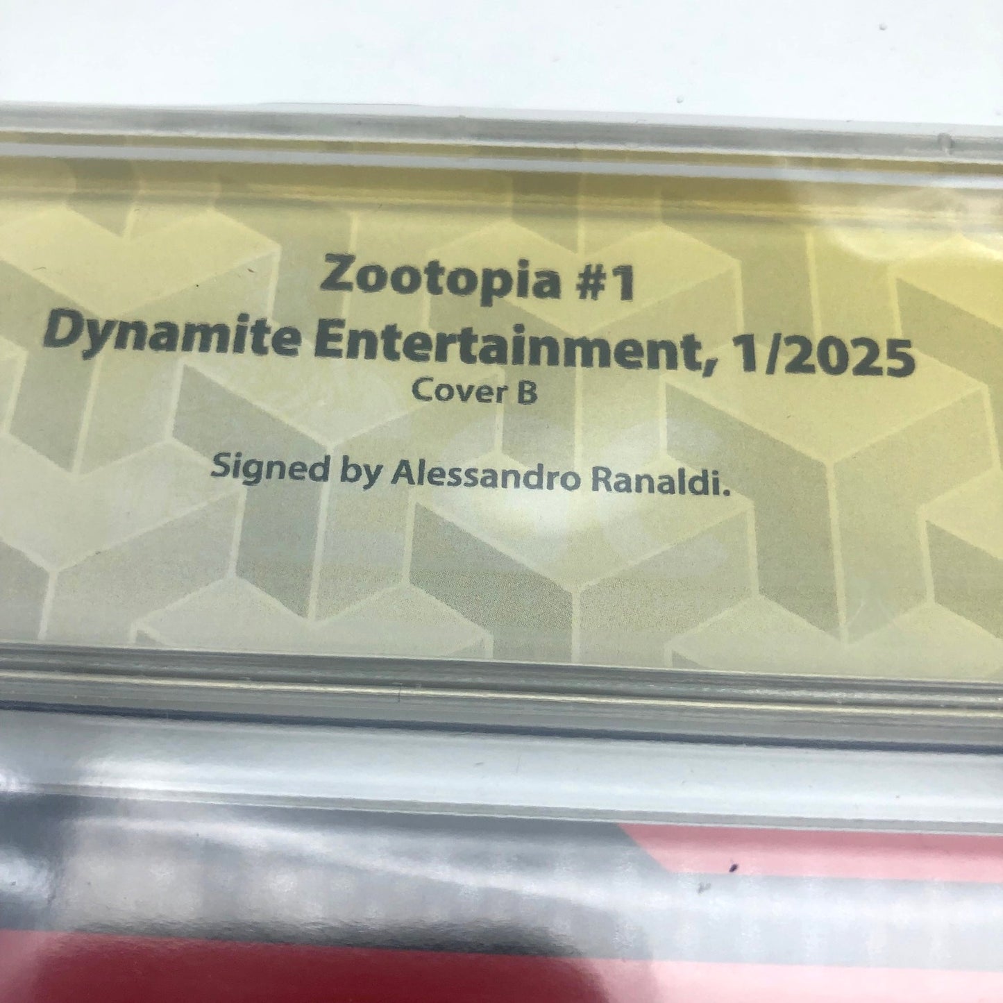 Fumetti Gradati EGC : ZOOTOPIA #1 - Autografato da Alessandro Ranaldi - EGC 9.8 - Prima edizione 2025