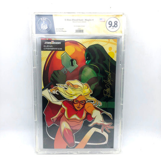 Fumetti Gradati EGC : X‑Men: Blood Hunt – Magik #1 - Stormbreakers Variant - Autografato da Elena Casagrande - EGC 9.8 - Prima edizione 2024