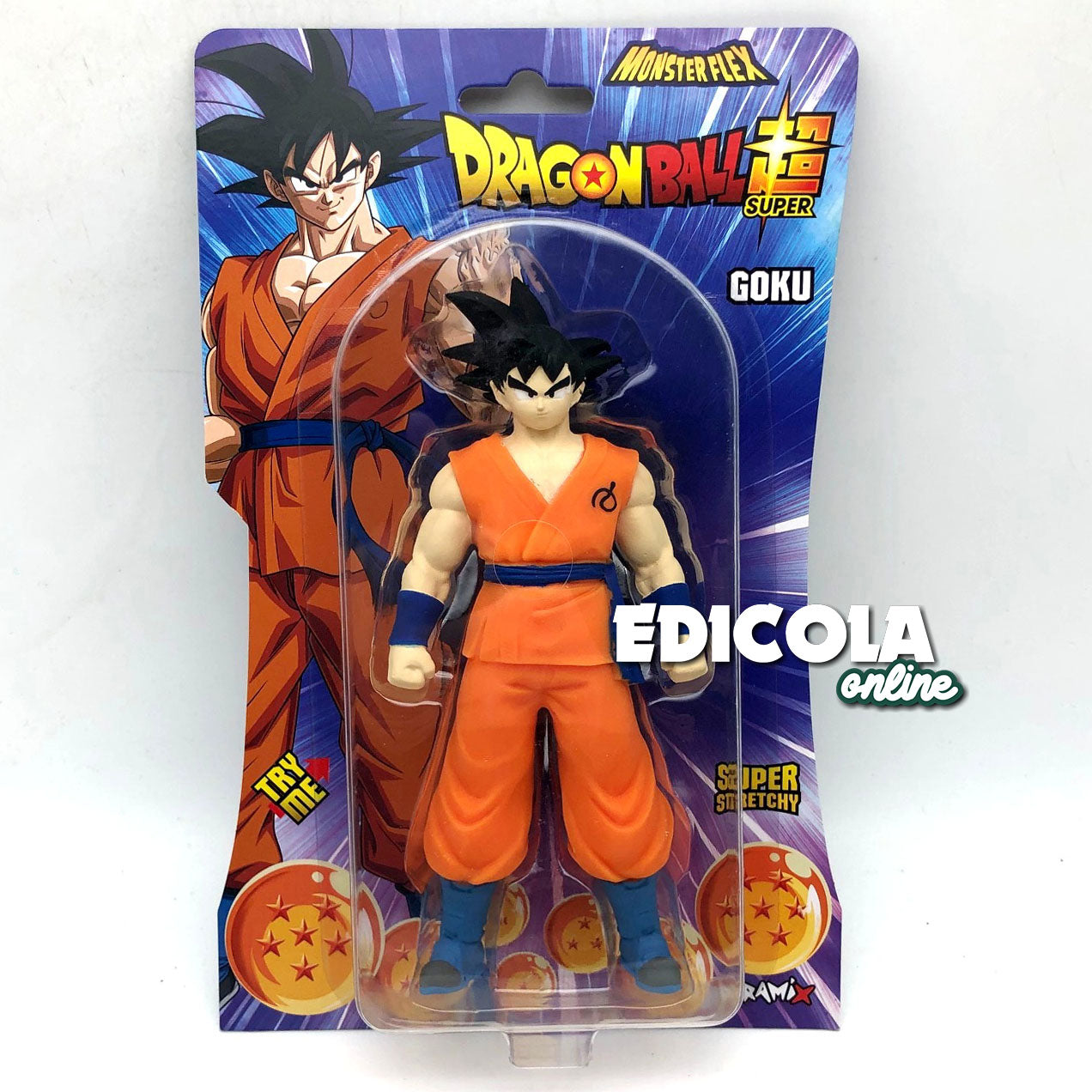 Personaggi DRAGONBALL Serie 2 2026 - Action Figure 3D Super Allungabili Monsterflex Goku Manga (Copia)