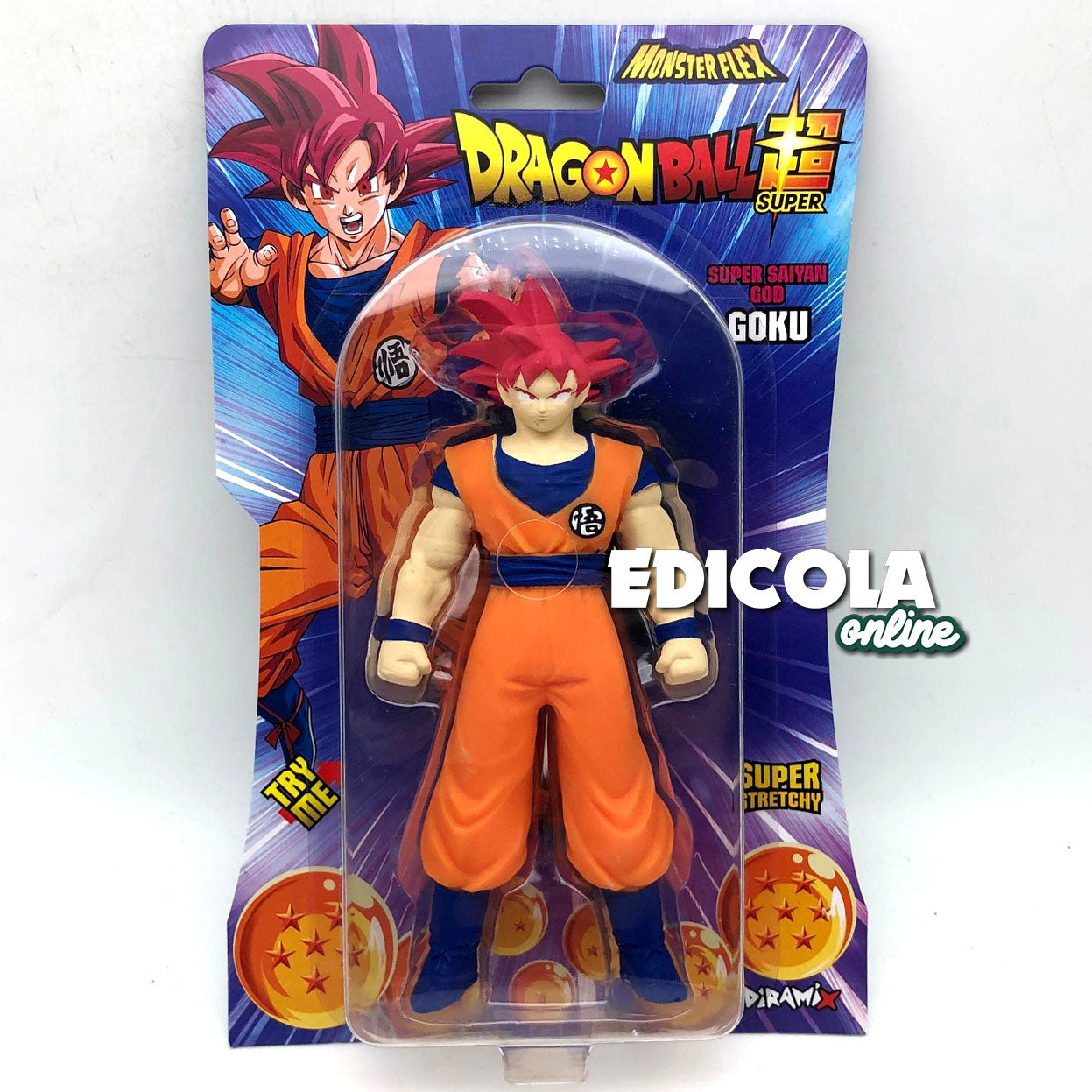 Personaggi DRAGONBALL Serie 2 2026 - Action Figure 3D Super Allungabili Monsterflex Goku Manga (Copia)