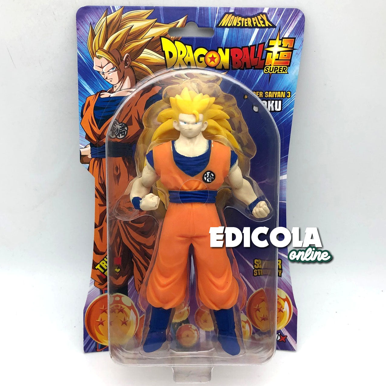 Personaggi DRAGONBALL Serie 2 2026 - Action Figure 3D Super Allungabili Monsterflex Goku Manga (Copia)