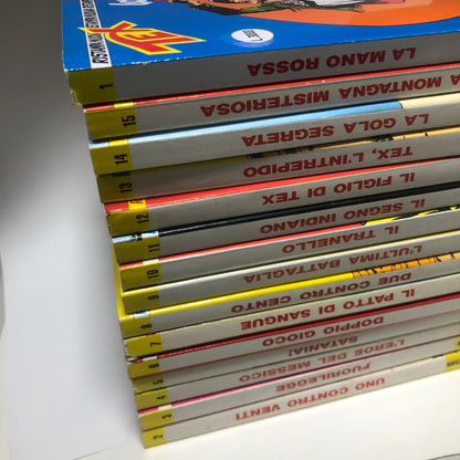 Fumetti TEX WILLER Nuova Ristampa Completa da n 1 a 15 La Mano Rossa lotto Usati